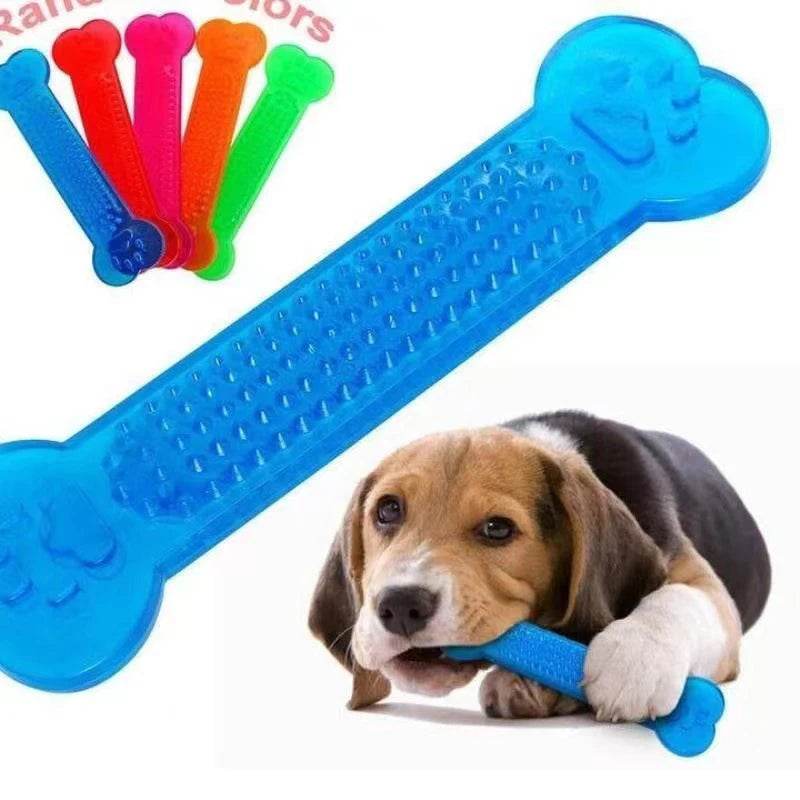Dayanıklı Köpek Çiğneme Oyuncağı – Diş Temizleyici Kauçuk Kemik Oyuncak