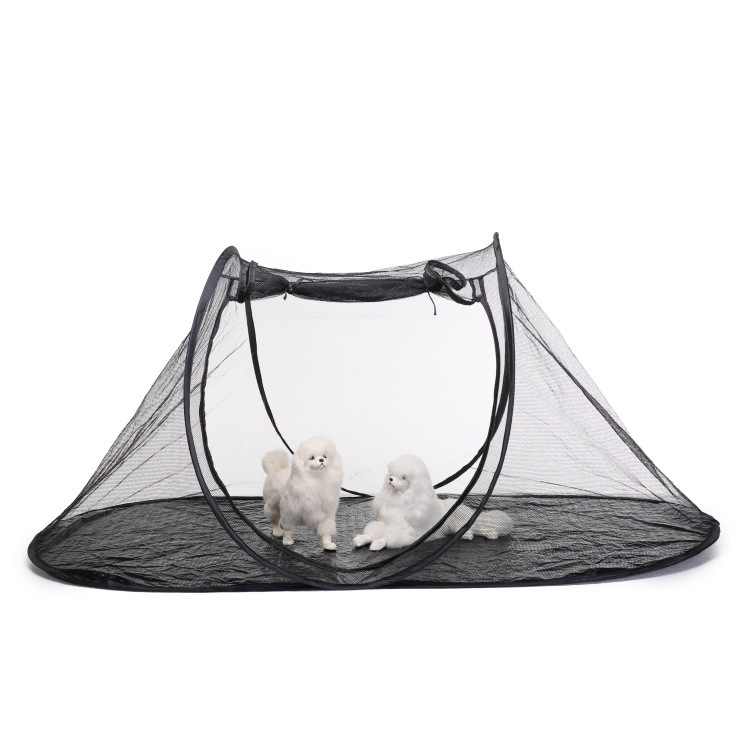 Üçgen Şekilli Otomatik Katlanabilir Şişme Yıkanabilir Taşınabilir Pop-up Köpek ve Kedi Kamp Çadırı
